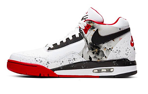 Nike Flight Legacy High-Top Vintage Basketball Shoes Men's Red White