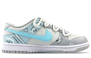 Nike Dunk Low-Top Skateboard Shoes Men's Gray Blue 1 2647906