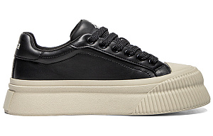 Kappa Slip Resistant Abrasion Resistant Low top Skateboard Shoes Women's Black 1 2648188