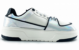 MLB Chunky Liner Low-Top Skateboard Shoes Unisex Silver 1 2648301