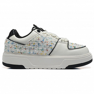 MLB Chunky Liner Wear-Resistant Height Increasing Low-Top Skateboard Shoes Unisex White 1 2649734