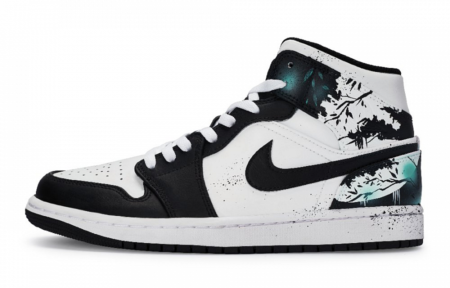 Jordan Air Jordan 1 Vintage Basketball Shoes Women's Mid top Blue Green купить в интернет-магазине Yoocart с быстрой доставкой по России.