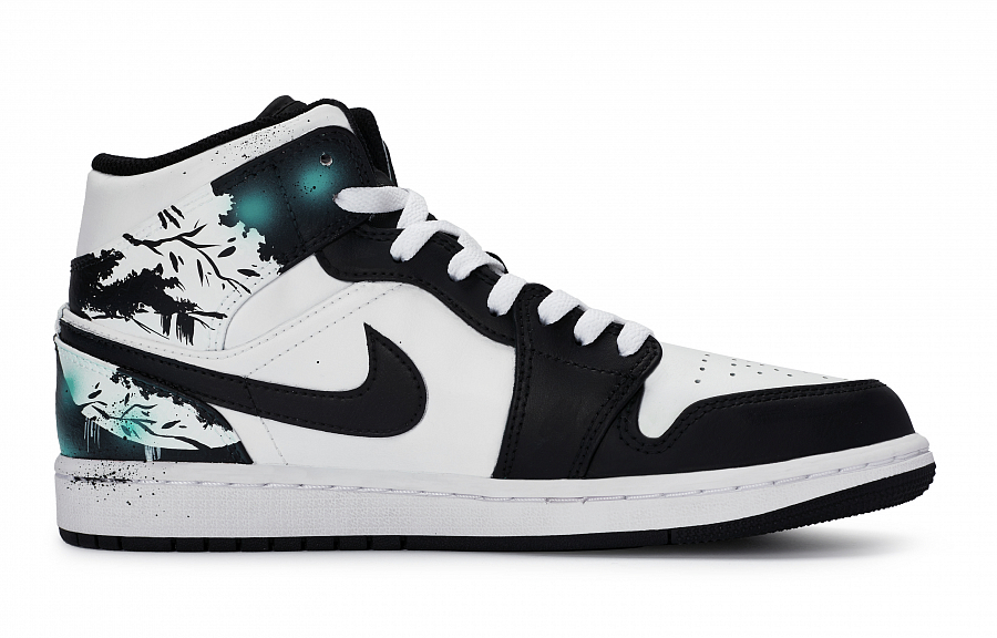 Jordan Air Jordan 1 Vintage Basketball Shoes Women's Mid top Blue Green купить в интернет-магазине Yoocart с быстрой доставкой по России.