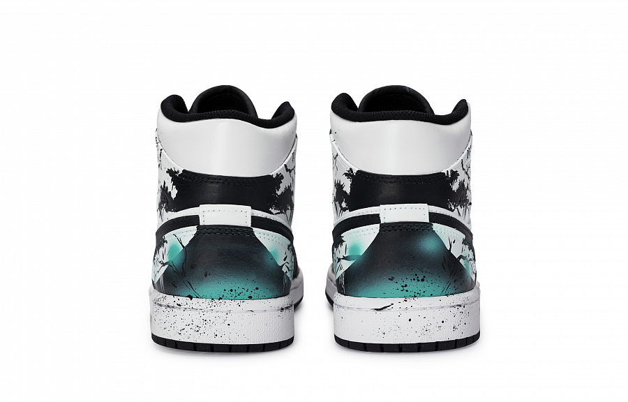 Jordan Air Jordan 1 Vintage Basketball Shoes Women's Mid top Blue Green купить в интернет-магазине Yoocart с быстрой доставкой по России.
