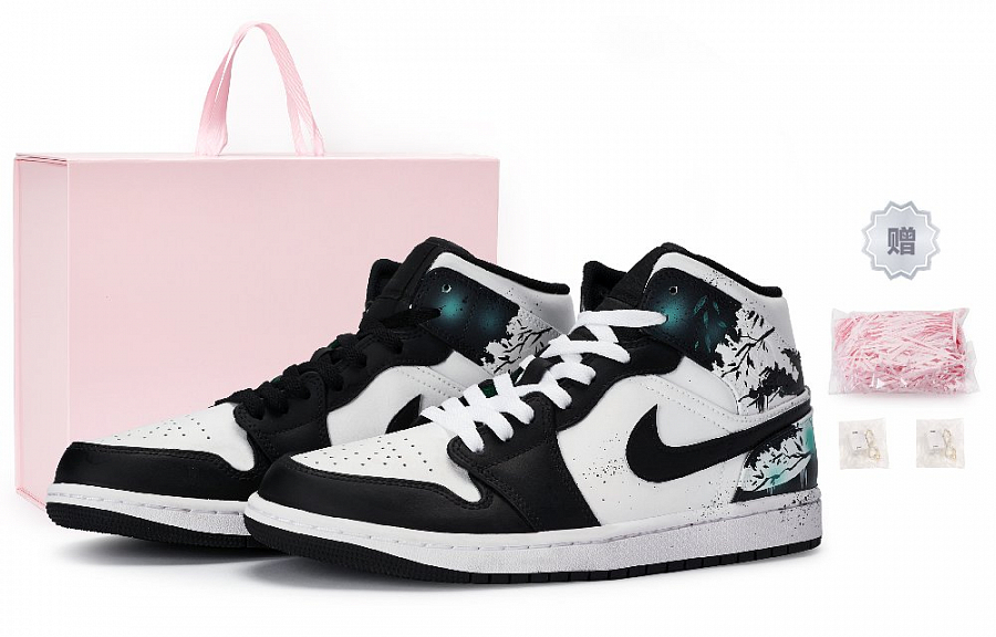 Jordan Air Jordan 1 Vintage Basketball Shoes Women's Mid top Blue Green купить в интернет-магазине Yoocart с быстрой доставкой по России.