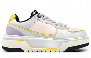 MLB Chunky Liner Low top Skateboard Shoes Unisex Gray Purple 1 2650505