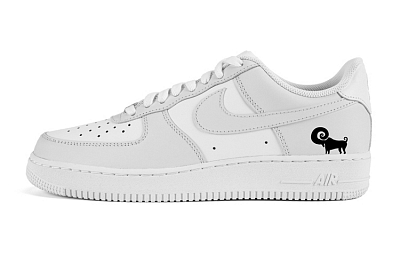 Nike Air Force 1 Air Force 1 Low-Top Skateboard Shoes Men's Light Gray