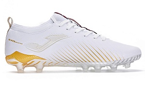 Joma FG Rubber Long Studs Natural Ground Anti Slip Wear Resistant Soccer Shoes Men's White 1 2650719