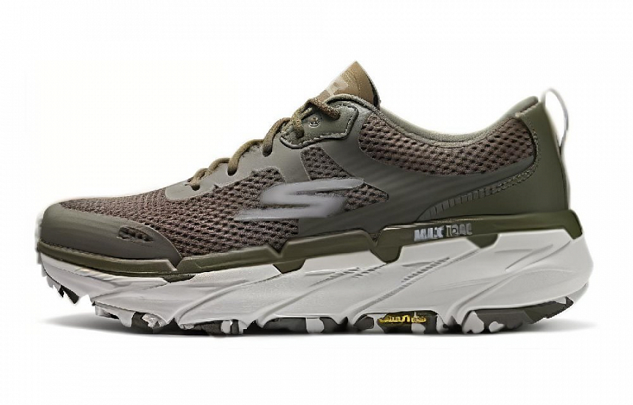 Skechers Cushioning Wear-Resistant Low-Top Running Shoes Men's Taupe купить в интернет-магазине Yoocart с быстрой доставкой по России.