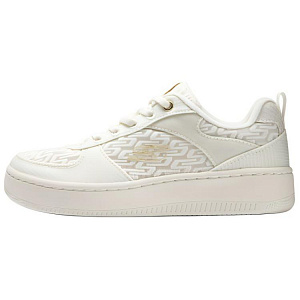 Skechers Cushioning Wear-Resistant Low-Top Skateboard Shoes Women's Ivory