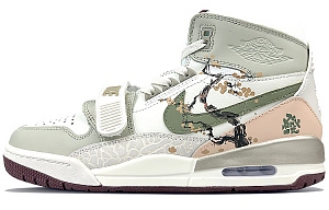 Jordan Legacy 312 High-Top Vintage Basketball Shoes Men's White Green 1 2651413
