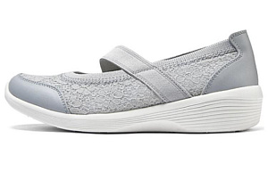 Skechers Modern Comfort Cushioning Wear-Resistant Low-Top Casual Shoes Women's Gray