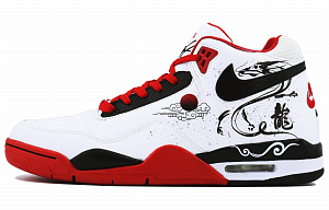Nike Flight Legacy Flying Dragon In The Sky 1 SDS High Top Vintage Basketball Shoes Unisex Black Red White 1 2651771