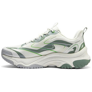 Skechers Street Cushioning Wear-Resistant Low-Top Casual Shoes Men's White Green