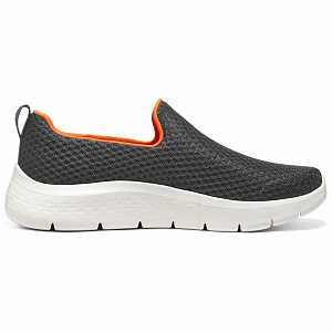 Skechers Go Walk Fle Low Top Casual Shoes Men's Gray Orange 1 2652370