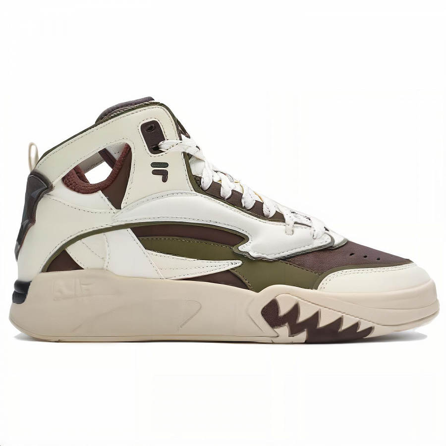 FILA FUSION High Top Basketball Shoes Men's Brown White купить в интернет-магазине Yoocart с быстрой доставкой по России.
