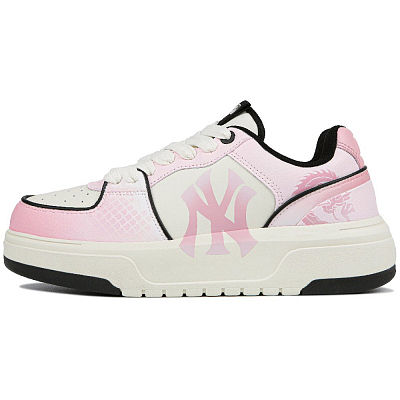 MLB Chunky Liner Low-Top Skateboard Shoes Unisex White Pink