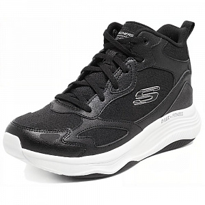Skechers Cushioning Wear-Resistant High-Top Casual Shoes Women's Black