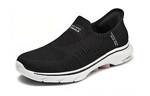 Skechers GO WALK 7 Cushioning Breathable Support Lightweight Rebound Low-Top Casual Shoes Women's Black White Pink 1 2652927