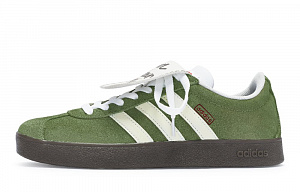 Adidas Neo Vl Court 811 Manufacture Matcha Raw Cake Low-Top Skateboard Shoes Unisex Matcha Green Yellow
