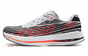 Skechers Cushioning Abrasion Resistant Breathable Low Top Running Shoes Men's White Orange Black