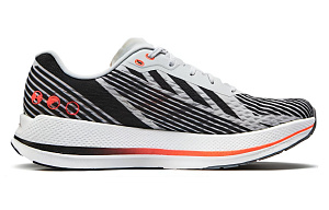 Skechers Cushioning Abrasion Resistant Breathable Low Top Running Shoes Men's White Orange Black 1 2656290