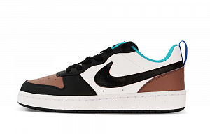 Nike Court Borough Low-Top Skateboard Shoes GS Black Brown