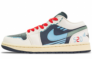 Jordan Air Jordan 1 Durable Breathable Low-Top Vintage Basketball Shoes Unisex Black White 1 2656606