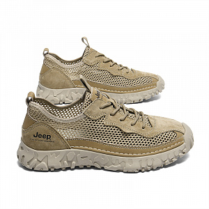 Jeep Running Shoes Men's Low top Khaki, Sand 1 2656880
