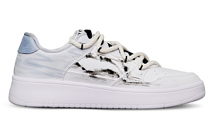 LiNing Sports Life Collection Anti-Slip And Wear-Resistant Breathable Low-Top Skateboard Shoes Men's White Black Blue 1 2656960