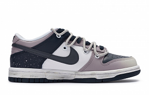Nike Dunk 811 Manufacture Wild Rose Low-Top Skateboard Shoes Women's Gray White Blue Purple 1 2657371