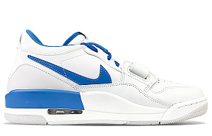 Jordan Legacy 312 Cushioned Slip-Resistant Low-Top Vintage Basketball Shoes Men's Blue White 1 2657494