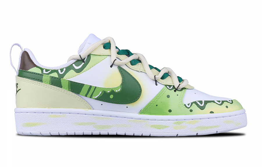 Nike Court Borough New Leaves Low-Top Skateboard Shoes Women's White Green купить в интернет-магазине Yoocart с быстрой доставкой по России.