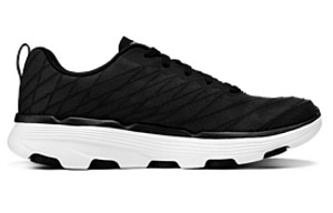 Skechers GO RUN 7.0 Cushioning Rebound Low-Top Casual Running Shoes Men's Black White 1 2658152