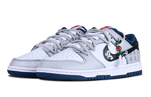 Nike Dunk Low In The Forest Hidden In The Hills Wear-resistant And Lightweight Low-Top Skateboard Shoes Men's Blue Gray 2 2658217