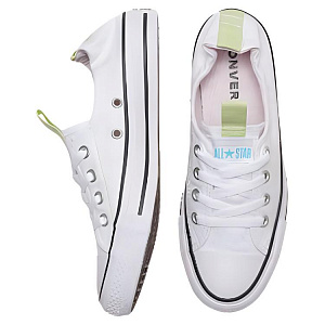 Converse Chuck Taylor All Star Shoreline Wear resistant And Lightweight Low Top Casual Shoes Women's White 3 2658555