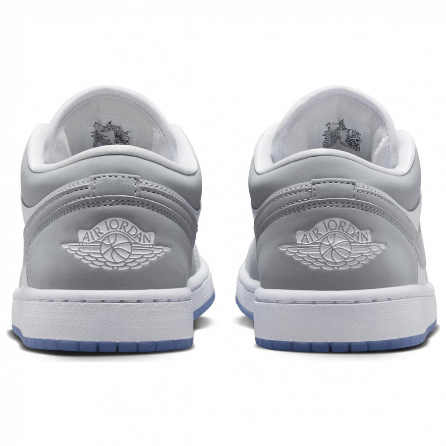 Jordan Air Jordan 1 Slip Resistant Abrasion Resistant Low top Vintage Basketball Shoes Unisex White Gray купить в интернет-магазине Yoocart с быстрой доставкой по России.
