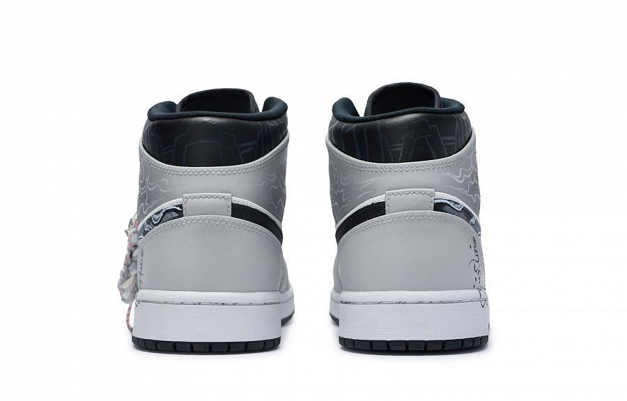 Jordan Air Jordan 1 Vintage Basketball Shoes Men Mid Top White купить в интернет-магазине Yoocart с быстрой доставкой по России.