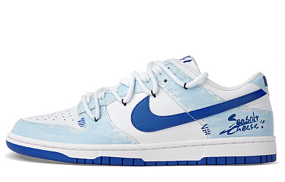 Nike Dunk Low Top Skateboard Shoes Men's Sea Salt Blue