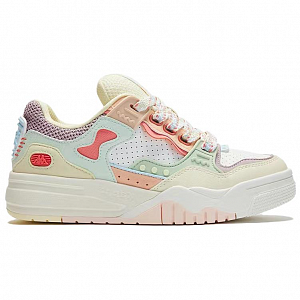 Kappa Anti-Slip Wear-Resistant Low-Top Skateboard Shoes Women's White Yellow Green 1 2661279