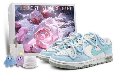 Nike Dunk Next Nature Low-Top Skateboard Shoes Women's Baby Blue