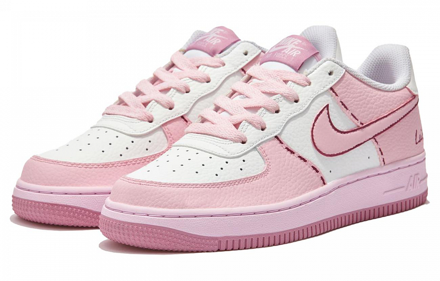 Nike Air Force 1 Running Sweetheart SAML Anti-Slip Wear-Resistant Low-Top Skateboard Shoes GS Pink White купить в интернет-магазине Yoocart с быстрой доставкой по России.