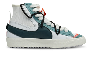 Nike Blazer High-Top Skateboard Shoes Unisex Blue White 1 2661873