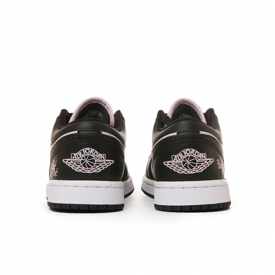 Jordan Air Jordan 1 Slip Resistant, Abrasion Resistant, Lightweight Low Top Vintage Basketball Shoes Women's Pink Black купить в интернет-магазине Yoocart с быстрой доставкой по России.