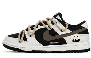 Nike Dunk Little Panda, Mocha Skateboard Shoes Men's Black White Brown 1 2662290