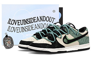 Nike Dunk Turquoise Skateboard Shoes Men's Black Green