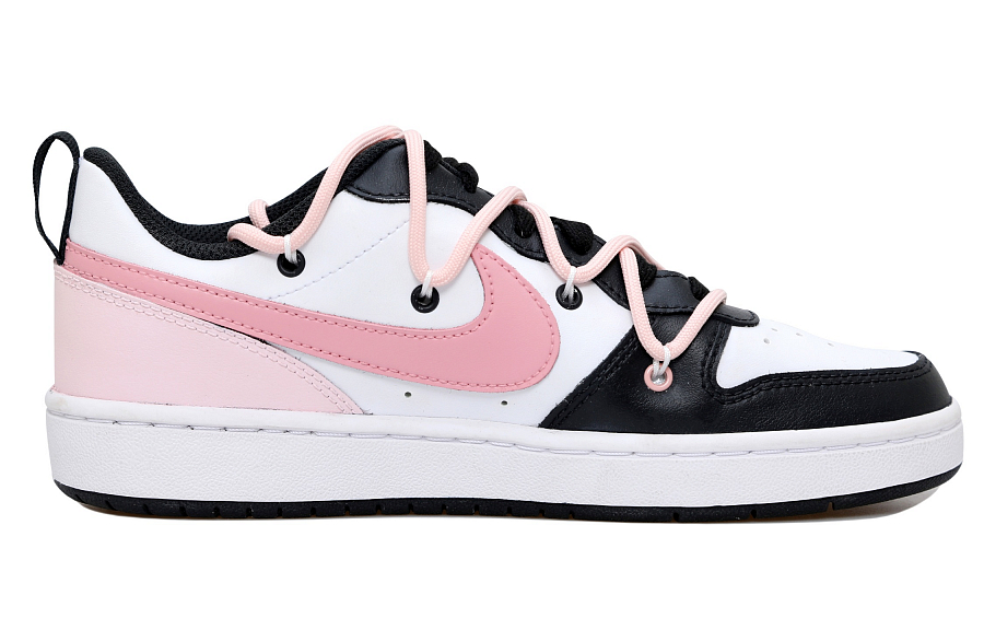 Nike Court Borough Black Pink Cat Abrasion Resistant Low Top Skateboard Shoes Women's Pink White Black купить в интернет-магазине Yoocart с быстрой доставкой по России.