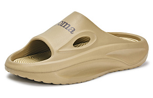 Joma Slip-Resistant Abrasion-Resistant Slide Slippers Unisex Khaki 2 2662806