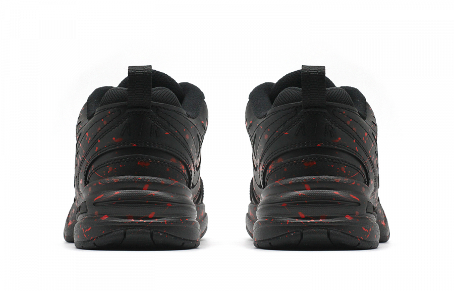 Nike Air Monarch 4 Anti Slip And Wear Resistant Height Increasing Low Top Chunky Sneakers Unisex Black Red купить в интернет-магазине Yoocart с быстрой доставкой по России.