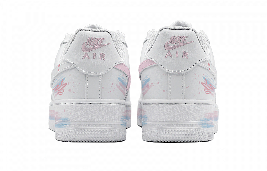 Nike Air Force 1 Low Anti-Slip Wear-Resistant Low-Top Skateboard Shoes Men's White Blue купить в интернет-магазине Yoocart с быстрой доставкой по России.
